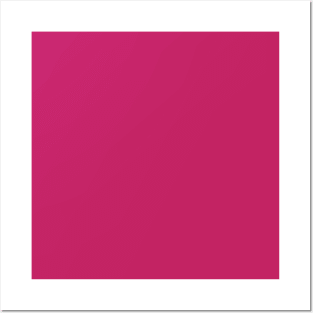 Raspberry Magenta Solid Color Posters and Art